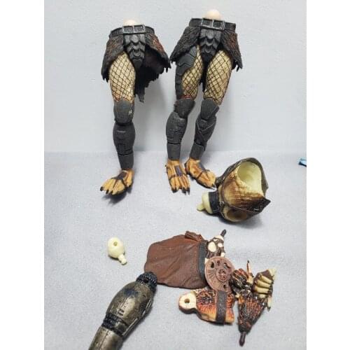 7pcs NECA The Predator Lab Escape Fugitive Predator Action Figure Mask Ultimate Action Figure Assembling Toys