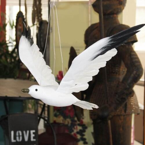 Artificial Flying Faux Feather Bird Hanging Decorations Dreamcatcher Colgantes Wind Chimes Carillon Oyuncak Duck Decoy