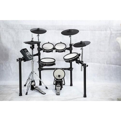 Custom Grand Drum Set 8-Piece All-Mesh Electronic Drum Kit with Mesh Heads with 467 Sounds 50 Drumkits Non-Contact Triggering