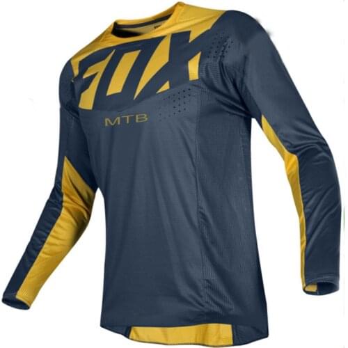 FOXMTB Bike Jerseys Ropa MTB Hombre Enduro Men‘s Long Sleeve Breathable Motocross Bicycle Top Quick Dry Downhill Shirt Clothing