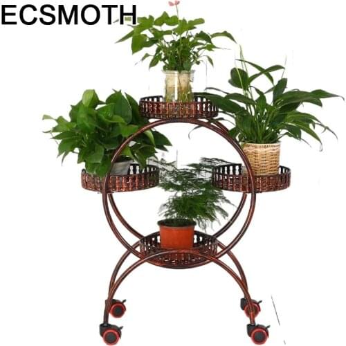 Metal Raflar Garten Dekoration Outdoor Decoration Planten Standaard Balcone Balcon Balkon Plant Stand Shelf Flower Iron Rack