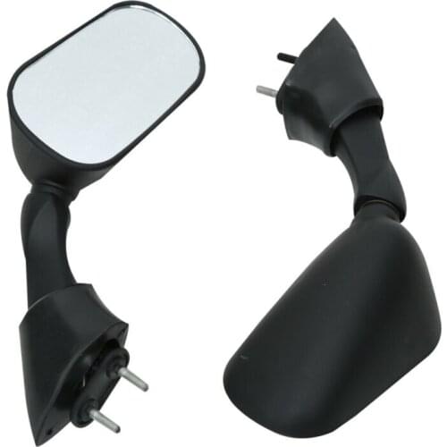 Motorcycle Left Right Side Rear View Mirrors For Yamaha FJR1300 2001-2005 2002 03 04 Black