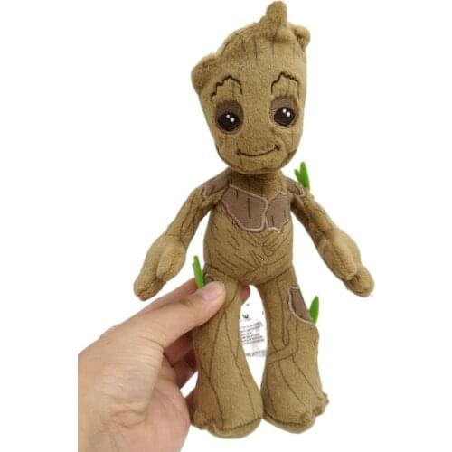 22cm Marvel Guardians of The Galaxy Cute Groot Stuffed Plush Toys Soft Kawaii Baby Tree Man Stuff Doll Toys Gifts for Children