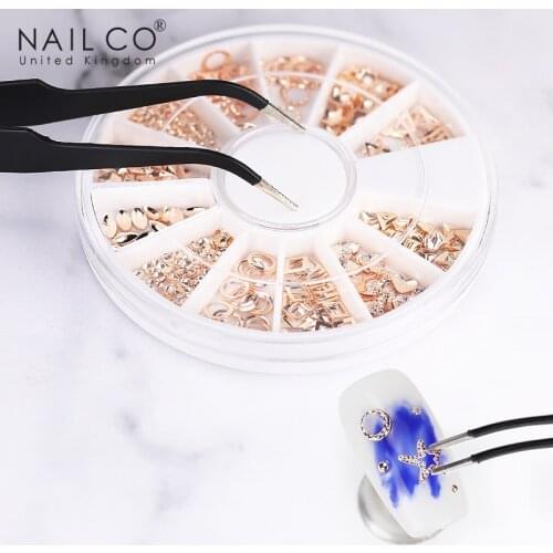 NIALCO Acrylic Diamond Drill DIY Nail Art Wheel Tips Crystal Glitter Rhinestone 3D Nail Art Decoration