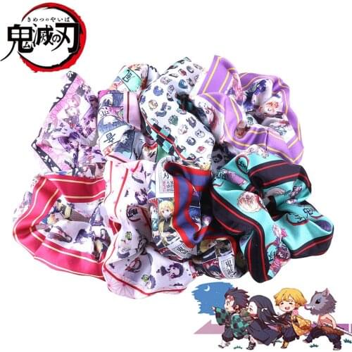 New elastic large intestine loop cloth art womens hair loop elastic hair band girls ponytail knot release loop hair ring