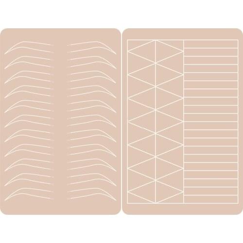 New Arrival Thickened Double-sided Color-Free Tattoo Rubber Practice Skin for Eyebrow Lip Silicone Artificial Tattoo Fake Skin