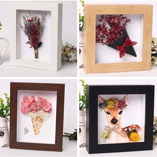 3D Photo Frame Hollow Depth 3cm For Flowers,Plant,Pins, Medals,Tickets And Photos Dispaly, Shadow Box For DIY Art Crafts Display