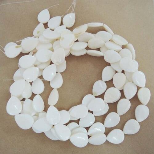 One lot 21 pcs beads ,top fashion shell DIY beads ,13x18 MM tear-drop shape ,DIY BEADS