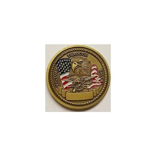Wholesale Manufacturer Metal Crafts Custom Double Side Logo Metal Antique Gold Challenge Coin for Promotion Gift