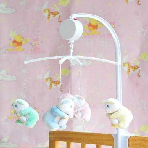 35 Song Rotary Baby Mobile Crib Bed Bell Toy Battery-operated Clockwork Movement Music Box Newborn Bell Crib Baby Toys