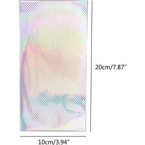 10 Sheets Iridescent Spangles Paper Aurora AB Effect Reflective Mirror Stickers Fish Scale Epoxy Resin Rainbow Sequins