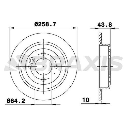 REAR BRAKE DİSKİ MINI R50 R52 R53 R55 R56 34216774987