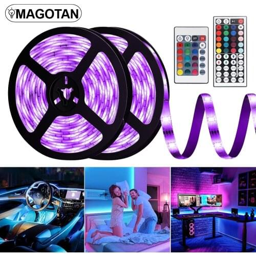 LED Strip Lights RGB LED strip 5050 SMD DC12V Waterproof LED lamp diode Ribbon Flexible led lights Room decor TV Backlight strip