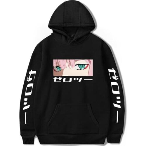 Darling In The Franxx Hoodies Men Women Sweatshirts Zero Two Unisex Hip Hop Anime Pullovers Streetwear Casual Fashion Oversized