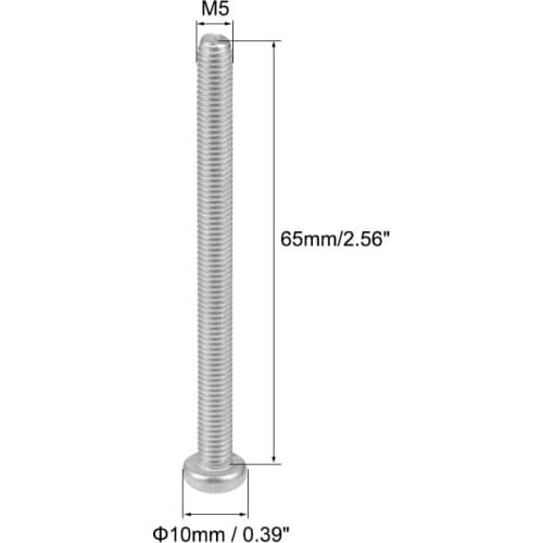 Uxcell Machine Screws M4/5/9/8x10/30/35/40/50/55/60/65/70mm Phillips Cross Pan Head Screw Fasteners Bolts 304 Stainless Steel