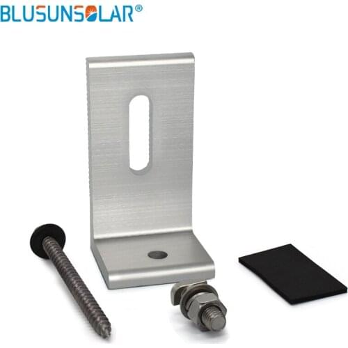 High Quality L-type Panel Mounting bracket Solar End Clamp 100% Aluminum Solar Clamp for Framed Module