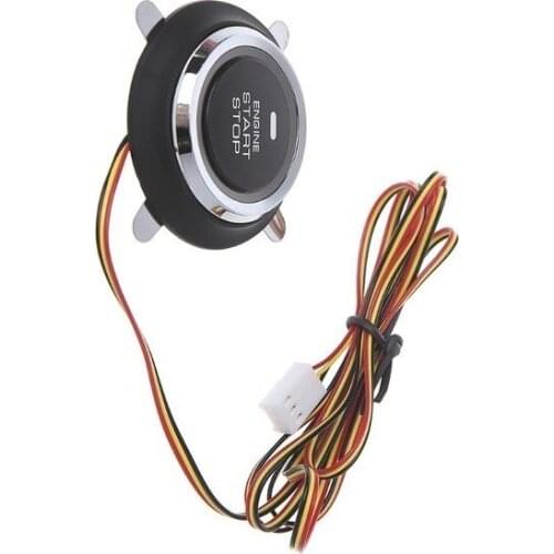 1 Pc DC 12V PKE Smart Key Push Button Start Motorcycle Alarm Auto Car Engine Push Start Button