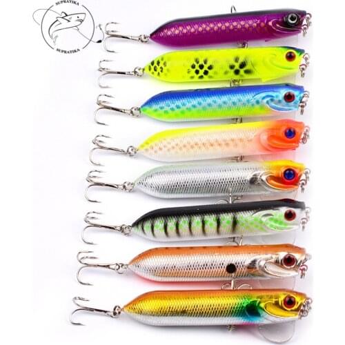 1Pcs Top Water Popper Fishing Lure 18g/9.5cm Float Treble Hook Artificial Bait Suitable Ocean Boat Sea Fishing Bait