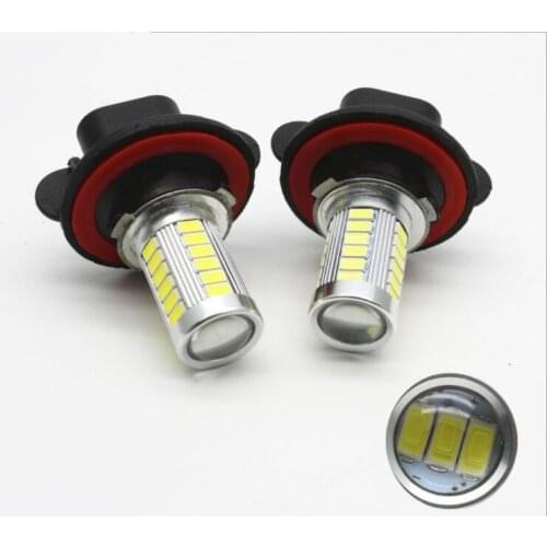 2pcs H11 Led Bulb 33SMD 5730 Ultra Bright led H16 9005 9006 1156 7440 LED Car Fog Light Reverse turn light source White
