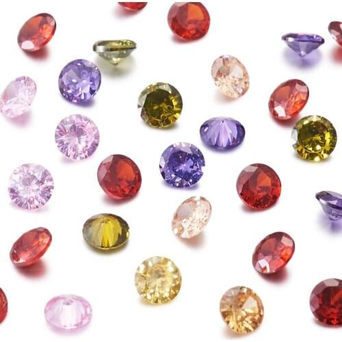 Pandahall 20pcs/50pcs Mixed Grade A Cubic Zirconia Cabochons for Jewelry Earrings Necklace DIY Making Accessories