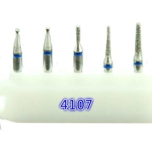 25Pieces/5boxes Dental Diamond Polishing Bur Kits Dentistry Lab Polish Burs Instrument Sets for RA Low Speed Handpiece Beginner