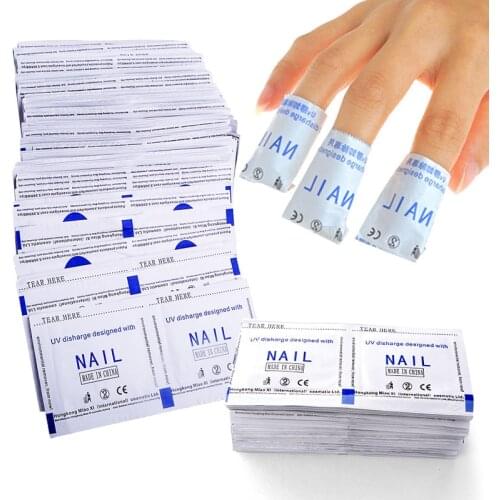 50Pcs Nail Gel Lacquer Polish Foil Remover Wraps With Acetone UV Removable Special Environmental Protection Armor Package