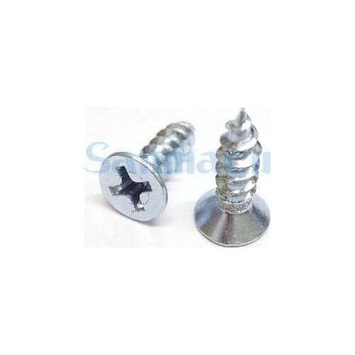 50pcs M6 Self Drilling Tapping Screw Phillips Flat Head Countersunk Screws