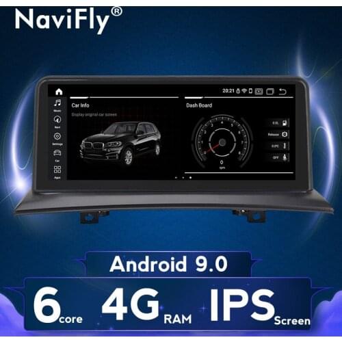 NaviFly 4GB Ram 10.25" Android 9 Car Audio GPS Stereo For BMW X3 E83 2004-2010 Head Unit Multimedia GPS Navigation