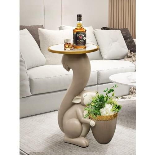 Zq Large Floor Ornaments Light Luxury Living Room Sofa Large Storage Tray TV Cabinet next to Home Decorations