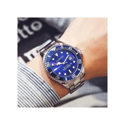 CAROTIF Top Brand Men Watches Montre Homme Luxury Automatic Mechanical Watch Men Dress Water ghost series Full Steel Male Clock