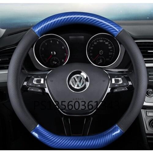 Suitable for BMW leather steering wheel cover 1 2 3 4 5 6 7 series X5x3x1X4x6 GT carbon fiber grip cover