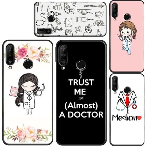 Medical Doctor Nurse Medicine Student Case For Huawei P30 P40 Pro P10 P20 Lite P Smart Z 2019 Mate 10 Lite 30 20 Pro Cover