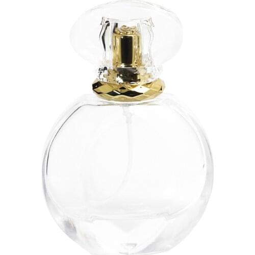 Travel 50ml 1.7OZ Refillable Empty Clear Glass Fragrance Perfume Spray Bottle Atomizer