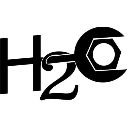 H2O Car Vinyl Car Window Decor Decals Waterproof Removable Art Chemical Equation H2O Sign Rear Windshield Decoration L476