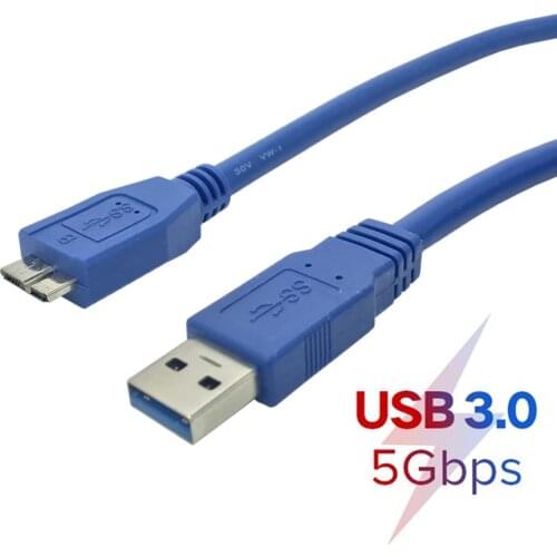 0.3M 0.6M 1M 1.5M 3M 5M USB 3.0 Type A to Micro B Cable For External Hard Drive Disk HDD Samsung S5 Note3 USB HDD Data Cable