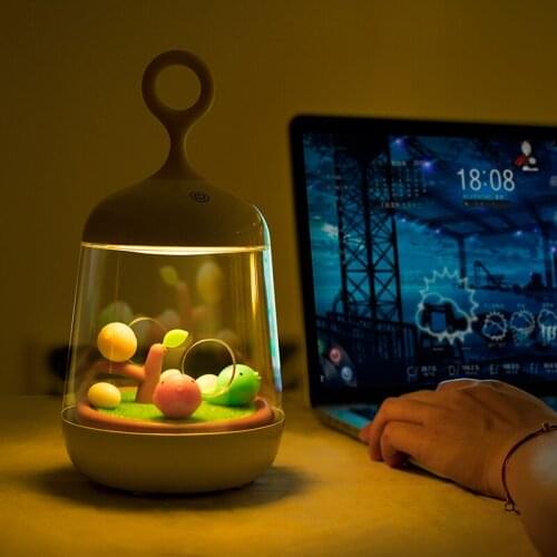 Creative Lovely Birdcage LED Night Light Rechargeable Touch Dimmer Desk table bird lights as a gift to friends night lamps