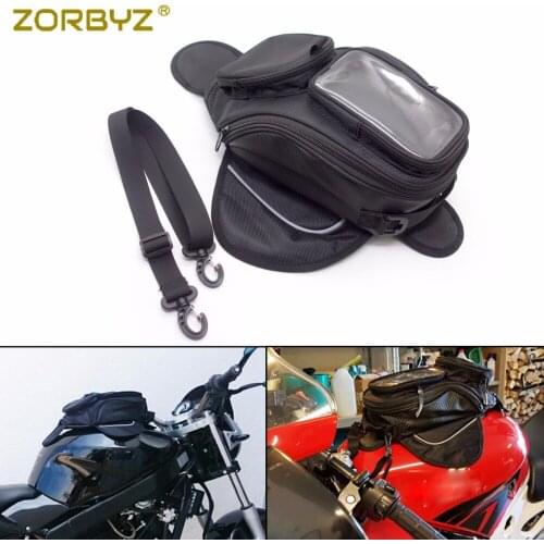 ZORBYZ Motorcycle Waterproof Magnetic Oil Fuel Tank Bag Saddle Bag Phones Bag For Honda Kawasaki Suzuki Motorbike