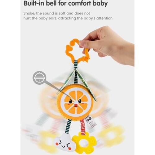 Newborn Baby Hanging Rattles Toys Set Soft Crib Car Seat Teether Toy Gifts