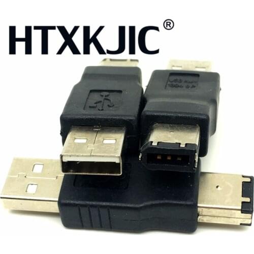 UN2F Firewire IEEE 1394 6P To USB A Male Adaptor Convertor