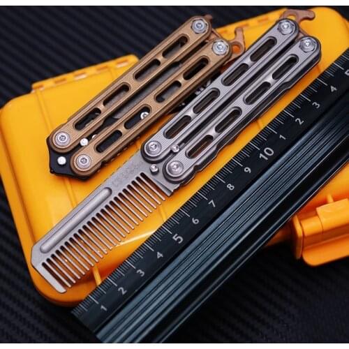 Moyeworks Hell Cat EDC Practice Titanium Alloy Utility Knife Comb II