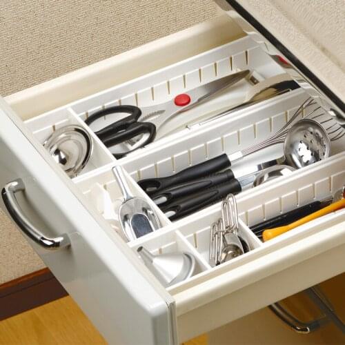 Adjust Plastic Storage Box Desktop Underwear Storage Box Cosmetic Case Remote Control Holder Tableware Objects Container