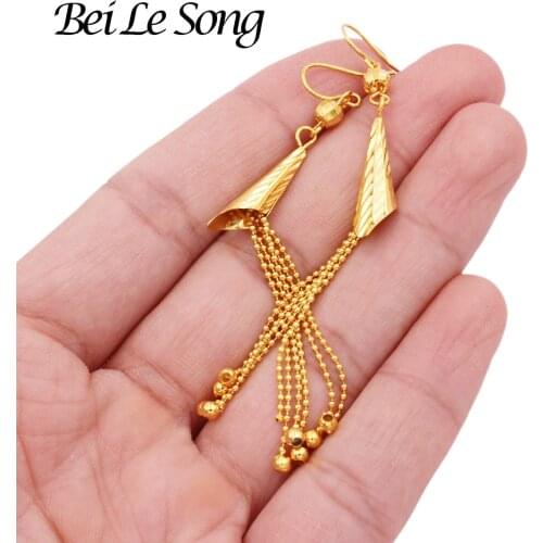 Earrings flowers fashion 24K gold color for women ear rings Womens jewelry earing Unusual earrings dangle earings piercings