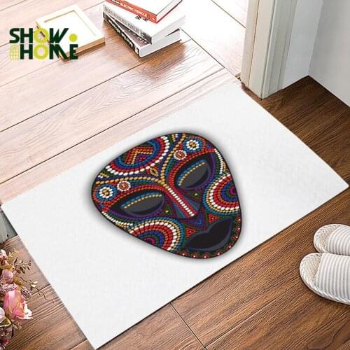 Showhome Aboriginal Masks Of African Tribes Under A Pet Water Food Bowl Dirt Debris Mud Trapper Boot Shoes Scraper Water Absorbe