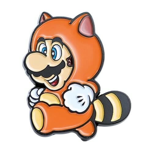 Tiger cute cartoon brooch Nintendo gamer gift funny coat shirt decor