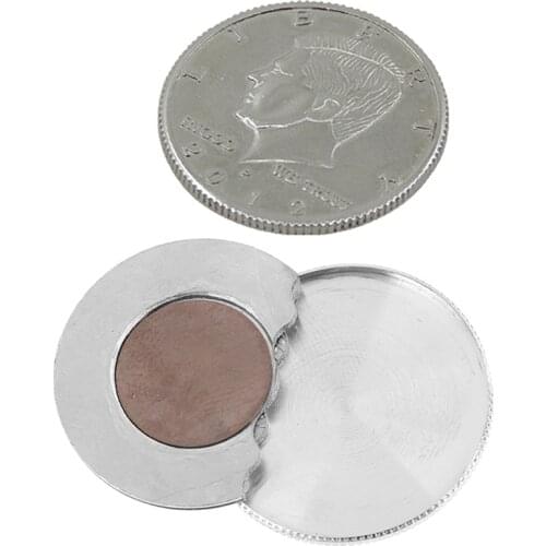 Special Magnetic Flipper Coin Butterfly Coin Magic Tricks Close Up Tricks (Made Of Half Dollar Copy) Money Magic Accessories