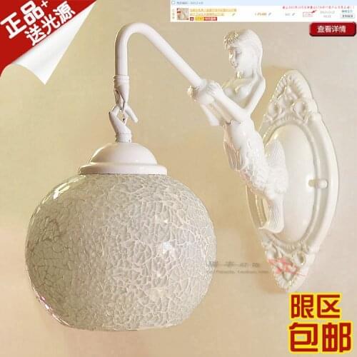 Vintage Glass Turkish Mosaic wall Lamps Handmade Bedroom Study Living Room Corridor Porch Aisle E14