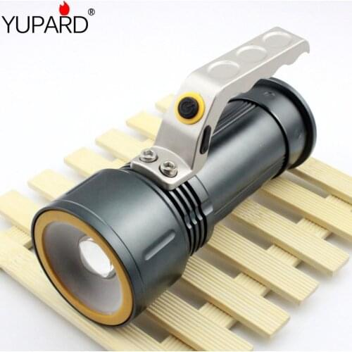 YUPARD zoomable Flashlight zoom Spotlight Searchlight XM-L2 T6 led white red light emergency Torch 18650 rechargeable battery