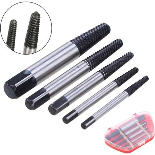 5Pcs x Broken Damaged Screw Extractor Easy Out Set Bolt Stud Remover Tools Kit DIY