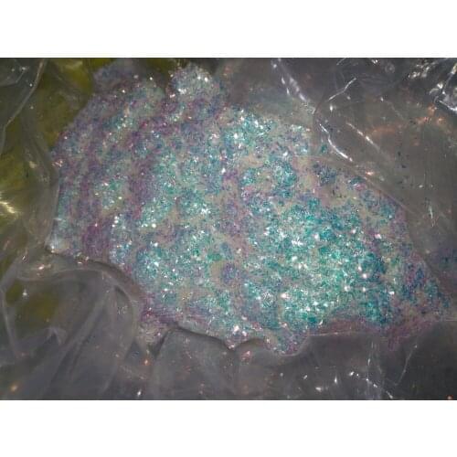 50g/Bag Mermaind Iridescent Blue with Gold light Color Irregurlar Glitter Powder for nail,tattoo art decoration sparkle flakes