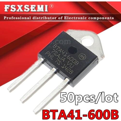 50pcs BTA41 BTA41-600B TO-3P 40A TRIACS